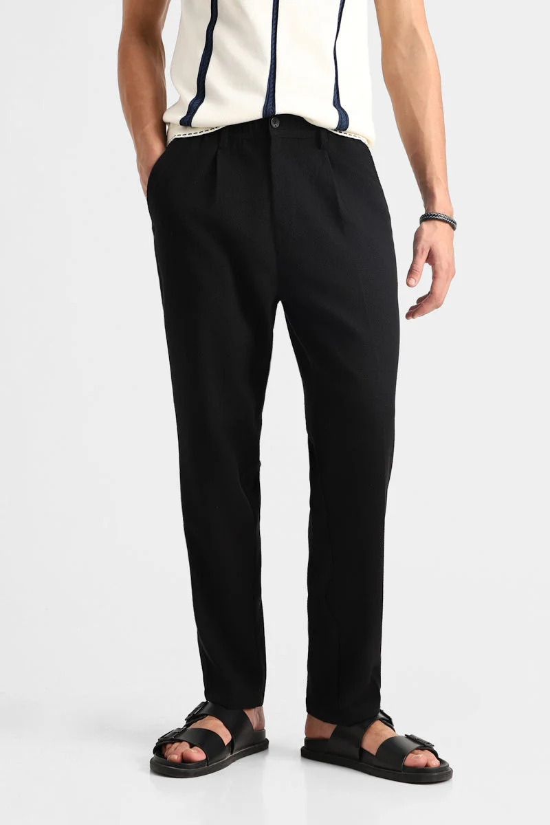 سنيتش Textured Stretch Trousers